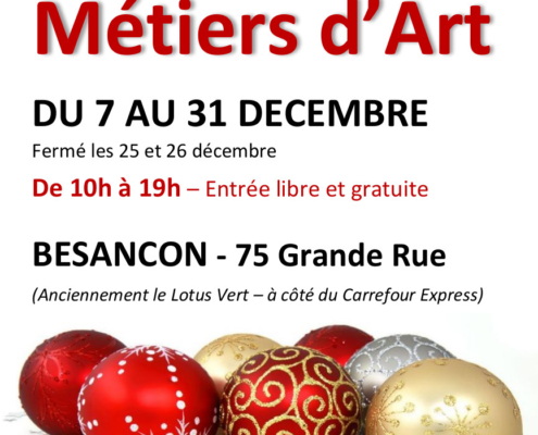 Boutique éphémère à Besançon du 6 au 31 décembre 2019