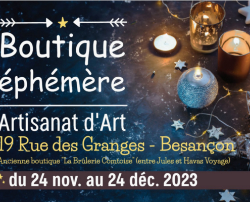 Boutique éphémère de Noël à Besançon jusqu'au 24 décembre 2023