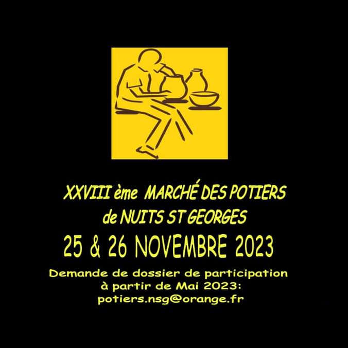 Marché des Potiers - Nuits St Georges 25 et 26 novembre 2023